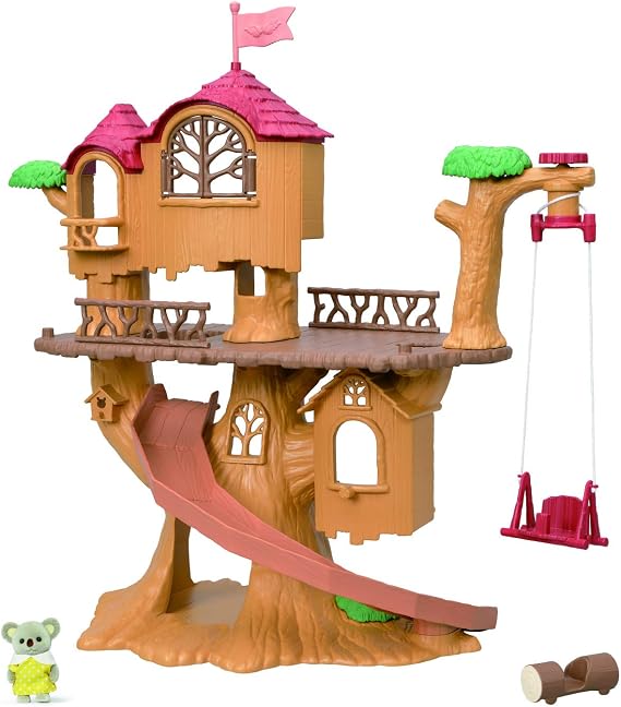 Calico Critters - Vacation Homes - Adventure Treehouse - 2025 Edition | Climb into canopy adventures - leafy lookouts and cozy corners that connect with other playsets for a whole village, Ages 3+