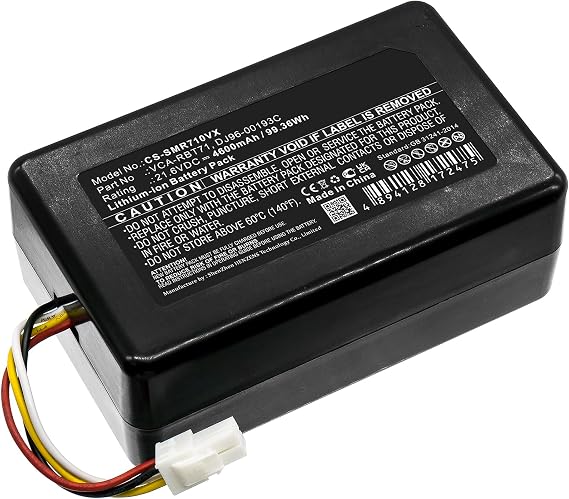 Replacement Battery for Samsung PowerBot R7040,SR10M701PUW,SR10M702PUW,SR10M703PWG,SR1GM7020UG,SR20J9020U,SR20J9040W,SR20K9000UB,VCA-RBT71,VR10M701CUW/GE,VR10M701PUW,4600mAh