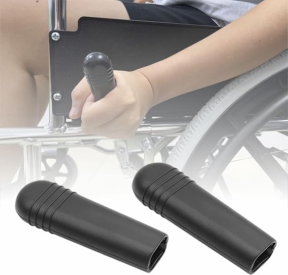 Wheelchair Brakes Handle Cover for 0.67" Flat Wheel Lock Brakes Replacement, Set of 2