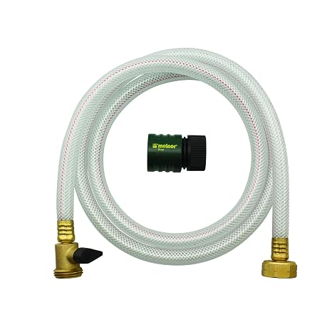 Diversey D3191746 Ready-to-Dispense RTD Water Hook-Up Kit, Includes Y-Connector, Shut-Off Valve, Female Quick Connect, and 5-Foot Hose (3/8-Diameter)