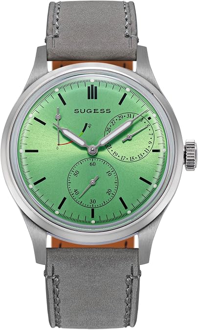 Sugess Art Master S458.SG.G Seagull ST1987 Mechanical Power Reserve Indicator Mens Wrist Watch 1963