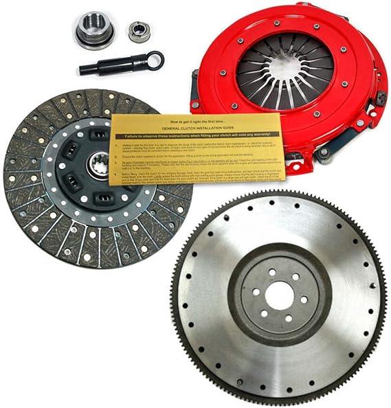 EFT Stage 2 Clutch Kit & Solid Flywheel for 86-95 Ford Mustang GT LX Cobra SVT 5.0 302 - Heavy Duty Performance Upgrade For Smooth Engagement - Durable & Precise Fit - Offers