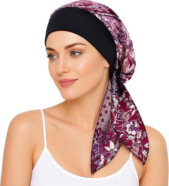 Chemo Headwear Turbans for Women, Cancer Head Scarf, Headwear Coverings Caps, Head Wraps for Cancer Patients