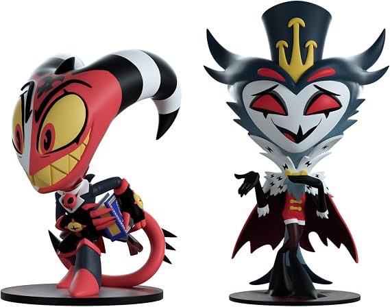 Youtooz Blitzo & Stolas Vinyl Collectible, Blitzo & Stolas from The Helluva Boss Collection, The Helluva Boss Vinyl Collection