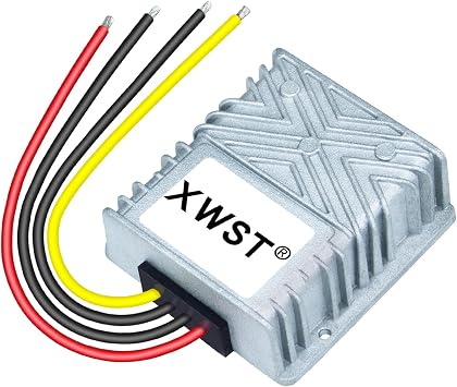 DC DC Stabilizer 30V-72V to 48V Boost Buck Converter 8A 384W Waterproof Voltage Regulator 48Volt Power Module for Golf Cart Car Audio Solar Power System LCD LED Display Screen(XW-3072-48-8A-N)