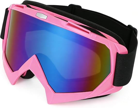 BROYEUR Motorcycle Goggles for Dirt Bike, ATV, Riding, Ski Motion - for Men, Women, Adult, Youth