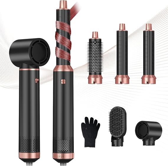 5 in 1 Blow Dryer Brush, Hair Dryer Brush Set Upgrade Hot Air Brush