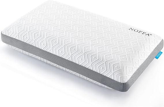 Flat Soft Memory Foam Pillow for Neck Support, Orthopedic Pillow for Sleeping, Side Back Sleeper Soft Support Cervical (70 x 38 x 12 cm)