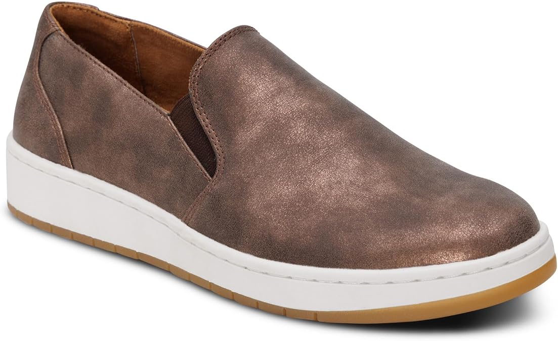 Aetrex Womens Maeve Orthopedic Casual Slip on Loafers Orthopedic Arch Support Shoes with Removable Insole, Cushioned Comfort Loafers for Women - All-Day Walking Shoes