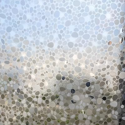 Static Cling Decorative Window Privacy Film Non-Adhesive Reusable Stained Glass Stickers Heat Control Anti UV Light Blocking Window Vinyl Coverings, 30 x 196.8inches