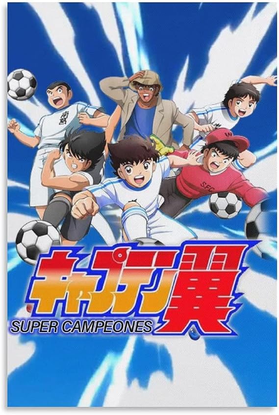 YAOJING Japan About Children Sports Anime Captain Tsubasa Poster Posters Art Print Wall Photo Paint Poster Hanging Picture Family Bedroom Decor Gift 12x18inch(30x45cm)