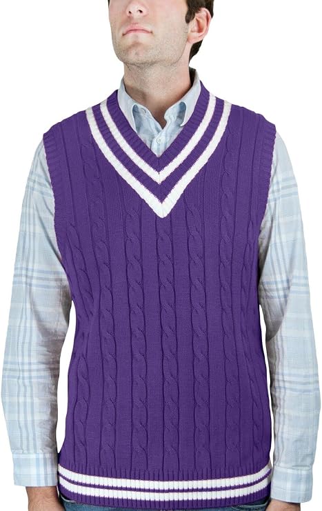 Blue Ocean Cricket Cable Sweater Vest