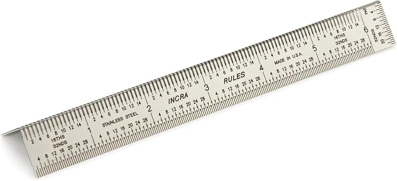 INCRA BNDRUL06 Precision Bend Rulers, 6"