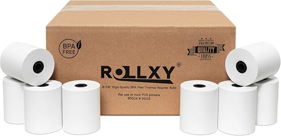 (10 Rolls) PosPaperRoll BPA FREE Thermal Paper - 3-1/8 x 230 Feet (CT-S300)