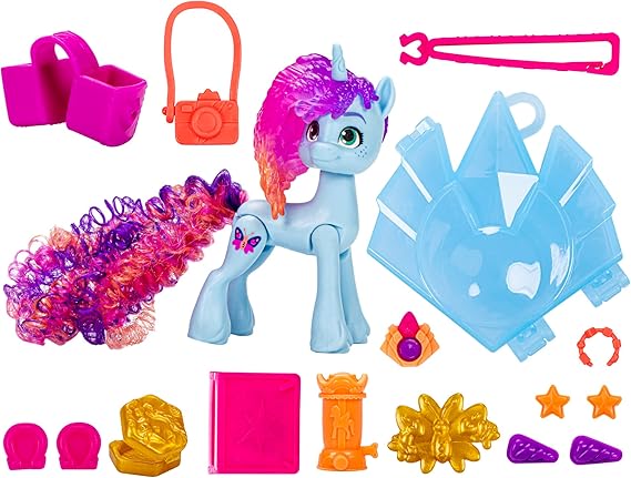 My Little Pony Toys Misty Brightdawn Cutie Mark Magic, 3-Inch Pony Doll with Surprise Accessories, Toys for 5 Year Old Girls and Boys