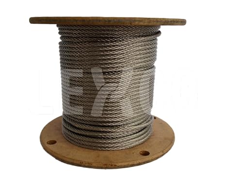 1/8 7x7 Stainless Steel Aircraft Wire Rope Cable T304 500 Foot Reel