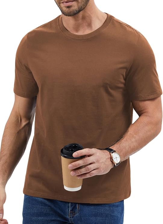 Ice Silk Shirts for Men Short Sleeve Casual T-Shirt Men's Basic Tee Summer Quick Drying T-Shirt