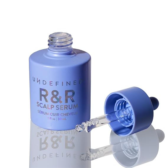 Undefined R&R Scalp Serum Growth Treatment with Clinically Proven Peptides, Caffeine, Niacinamide, Saw Palmetto + Rosemary, Water-Based Serum for Hair Wellness for Strong, Healthy Hair