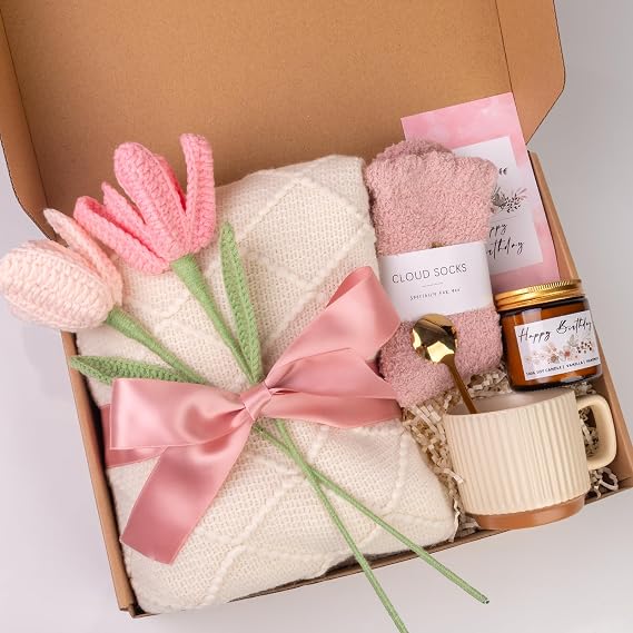 Mothers Day & Birthday Gifts for Women, Self Care Gifts Get Well Soon Gifts Package, Relaxing Care Package, Birthday Gift Basket for Women, Happy Birthday Gifts for Her, Mom, Sister, Best Friend, Wife, Girlfriend, Coworker, Birthday Gifts Ideas