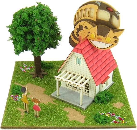 Sankei MP07-02 Studio Ghibli Mini My Neighbor Totoro Grass House and Cat Bus, Non-scale, Papercraft