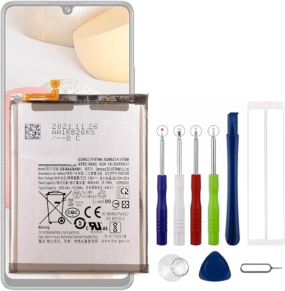 New EB -BG955ABE Replacement Battery for Galaxy A32 A326 / Galaxy A42 A426 / Galaxy A72 A725 with Technical Toolkit.