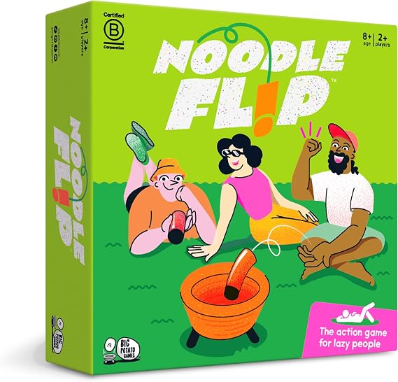 Noodle Flip: Ultimate Toss Game for The Beach or Yard | No Sweat Action Game | Fun for Adults, Kids and Groups | Age 8+, for 2+ Players
