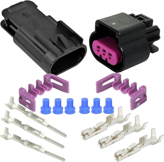 Aptiv 3-Pin GT 150 Series Sealed Connector Set with 18 20 GA,up to 15 Amps