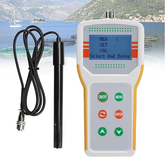 Digital Dissolved Oxygen Detector, Dissolved Oxygen Meter Kit, DO Sensor Dissolved Oxygen Levels Tester, DO Range: 0-20mg/L for Aquaculture Fish Pond Sewage Treatment