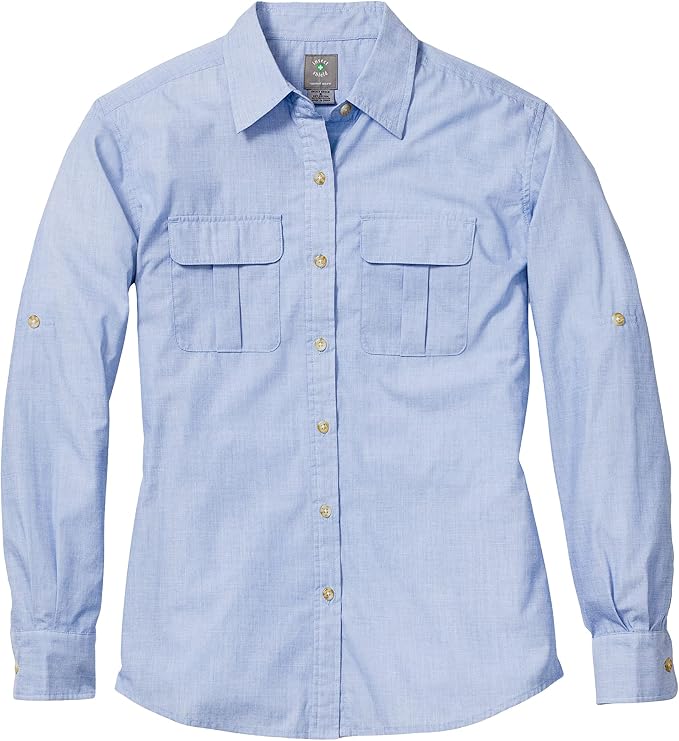 Insect Shield Women's Long Sleeve Field Shirt Pro, UPF 30+ Outdoor Fishing Shirt with Built in Bug Protection