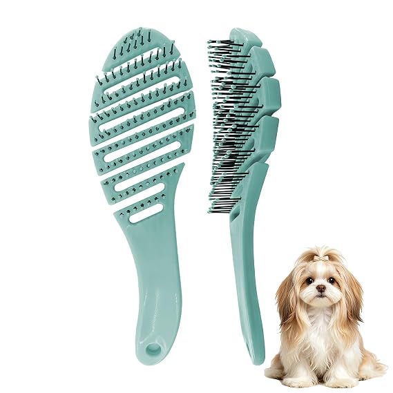 Small Dog Grooming Brush (Light Green)