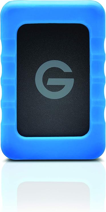 G-Technology 1TB G-DRIVE ev RaW Portable -External-Hard-Drive with -Removable Protective Rubber Bumper - USB 3.0 - 0G04101-1
