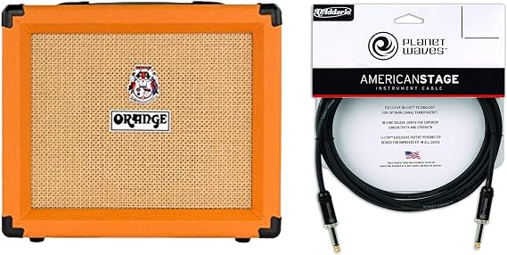 Orange Crush 20RT 1x8" Guitar Combo Amp w/Reverb & Built-In Tuner Cable Bundle