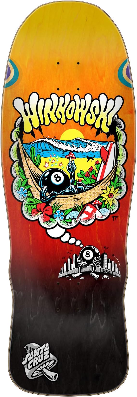 Santa Cruz Winkowski 8Ballr Day Dream Pro Shaped 10.35in x 30.54in Skateboard Decks