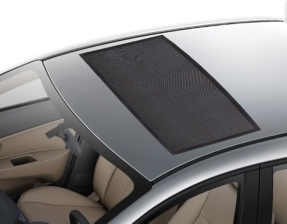 ASUBHA Magnetic Car Sunroof Sun Shade Breathable Mesh, Sunroof Cover, 25.6"39.4" Automotive Sunroof Cling Sun Shade Blocker, Car Accessories Magnetic Auto Moonroof UV Protection Cover for Side Window