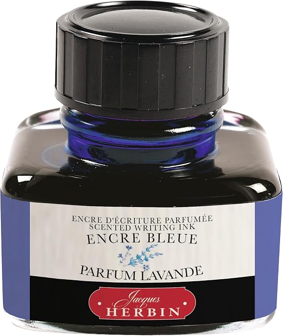 Herbin Georges Lalo 13710T Scented Ink Lavender, 30 ml, 4.90 x 4.90 x 5.20 cm, Blue