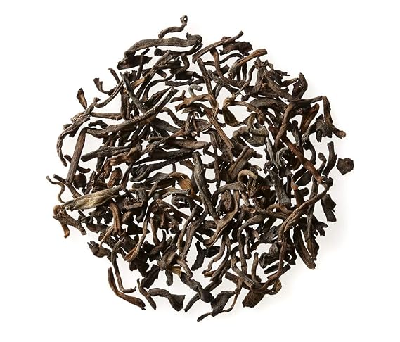 Golden Moon Tea Organic Pu-erh Aged Black Tea - Loose Leaf, Non GMO - 1 Ounce