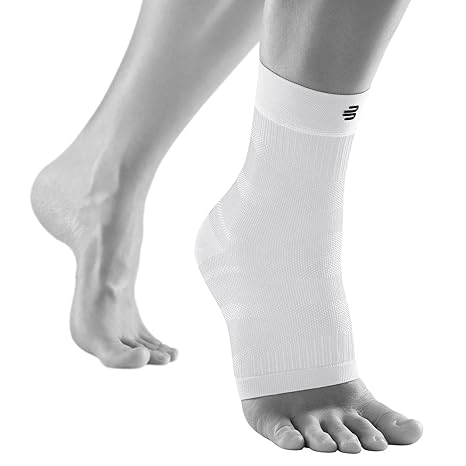 Bauerfeind Sports Compression Ankle Support, White, Medium