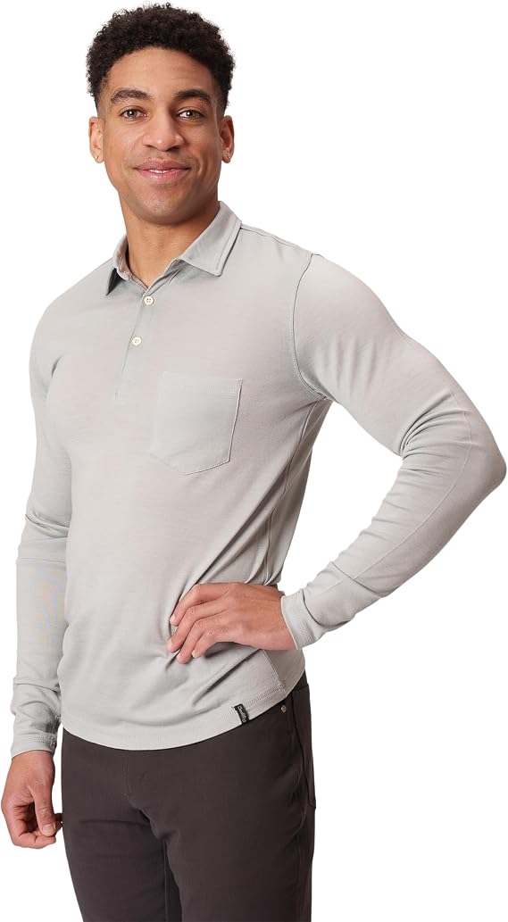 Woolly Men's 100% Merino Wool Polo Shirt for Everyday, RWS Certified | Naturally Odor-Resistant, Moisture-Wicking, Breathable, Temperature-Regulating, Plastic-Free, 4-Season