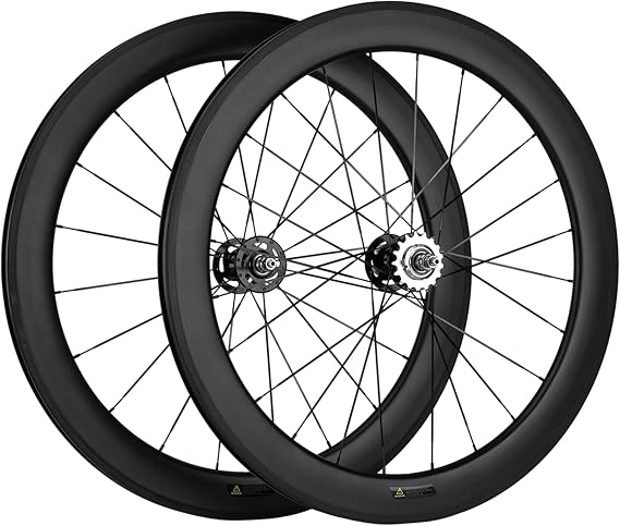 SUPERTEAM Fixed Gear Wheelset 700C Full Carbon Fiber 38/50/60/88MM