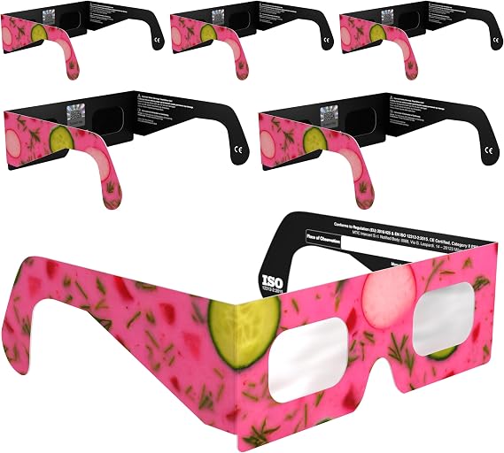 Solar Eclipse Glasses ISO 12312-2 &amp; CE Certified – Safe Solar Viewing for Direct Sun &amp; August 2026 Eclipse | Paper Cardboard Frame, Made in EU | For Kids &amp; Adults