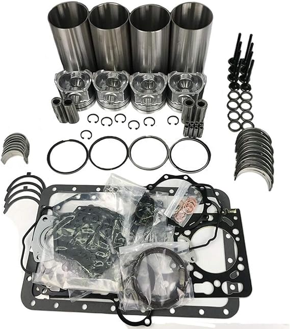 Engine Overhaul Rebuild Kit Compatible with Mitsubishi 4D32 Engine CAT E307 E70B E311B Excavator