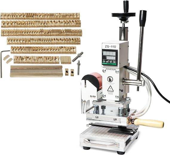 ZS110 Hot Stamping Machine and Microsoft Elegant Black Font