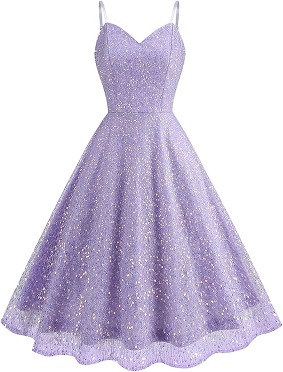 IBTOM CASTLE Women's 3D Butterfly Dress Summer Spaghetti Straps V Neck Flower Formal Cocktail Party Wedding Mesh Swing Dress
