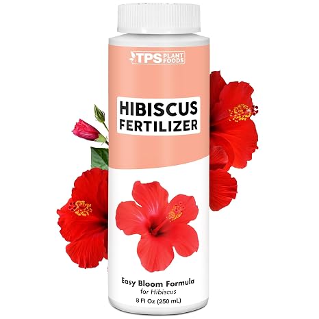 Hibiscus Fertilizer Liquid Plant Food for More Blooms, 8 oz | Supports Vibrant Flower Color, Helps Reduce Bud Drop, For Potted & Outdoor Plants, Easy Application, Fast-Absorbing Formula