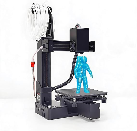 Mini 3D Printer for Beginners, High Accuracy Fast Heating Compact 3D Printing Machine, Quick Assembly, 3D Printer Easy for Kids, Print Size 4 x 4 x 4inch (US Plug)