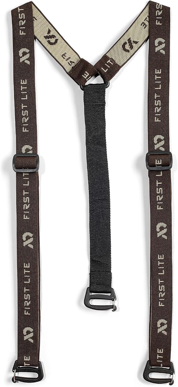First Lite Suspenders - Adjustable Stretch Nylon Pant Suspenders