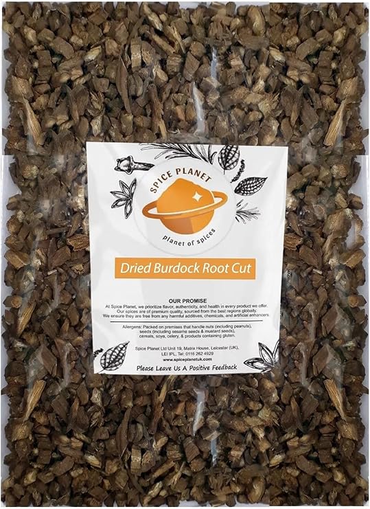 Burdock Root Cut Herbs Dried | Arctium lappa Premium Quality by Spice Planet® Free UK P&P (90 Grams)