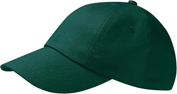 Beechfield Unisex Low Profile Heavy Cotton Drill Cap/Headwear (Pack of 2) (One Size) (Bottle Green)