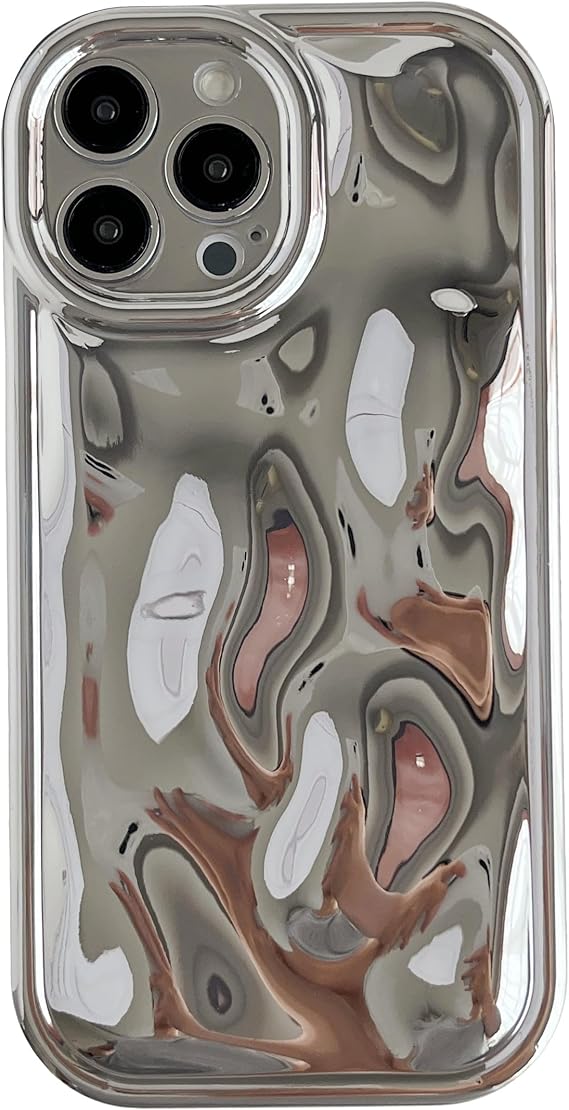 Caseative for iPhone 13 Pro Max Case, Silver