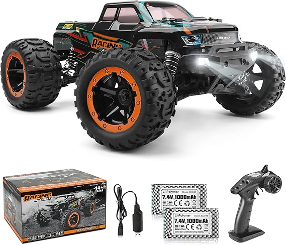 HAIBOXING RC Cars 16889, 1:16 Remote Control Truck for Adults | Hobby RC Truck, 36km/h High-Speed 2.4G Remote Control Car for Boys, RC Crawler Off-Road Vehicle with 2 Batteries
